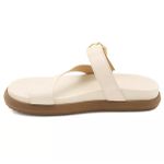 007FP-Sandalia Papete Flatform Floter Conforto e Estilo - off white