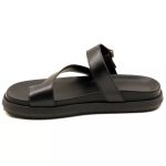 007FP-Sandalia Papete Flatform Floter Conforto e Estilo - preto 