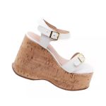 182176FP-Sandália Feminino Anabela Cortiça Plataforma Floter off white