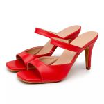 197013FP-Sandália Feminina Salto Fino – Elegância e Conforto em Cada Passo vermelho