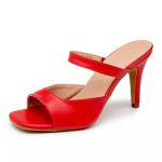 197013FP-Sandália Feminina Salto Fino – Elegância e Conforto em Cada Passo vermelho
