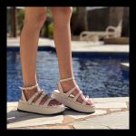 5302FP-Sandália Papete Flatform cores Tiras Fivelas napa off white