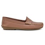 004MGR-Mocassim Feminino de couro natural conforto elegancia whisky