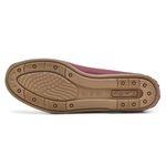 004MGR-Mocassim Feminino de couro natural conforto elegancia morango