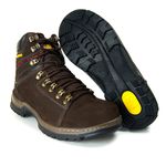806GRIF-Bota Coturno Adventure couro natural nobuck marrom(SALDO ESTOQUE) 
