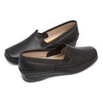 1001MGR-Sapato Feminino couro conforto e elegância Preto