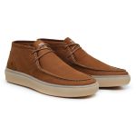 19004LC-Sapatênis Masculino de Couro - Estilo e Conforto Capuccino