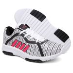 1050LLZ-Tenis Feminino para Atividades Fisicas Conforto e Design Premium cinza