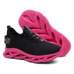 1053LLZ-Tenis Feminino para Atividades Físicas Conforto e Design Premium rosa 