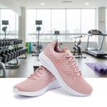  1055LLZ-Tênis Feminino Premium para Academia e Treino | Conforto, Leveza e Design Moderno rosa