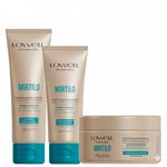 1007LW-Kit Equilibrante Mirtilo - Shampoo, Condicionador e Máscara