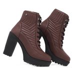 11715SCH-Bota Feminina salto alto SALDO ESTOQUE(preço especial)