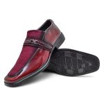 Sapato Social Masculino Estilo, Elegância e Conforto 551002 Vermelho