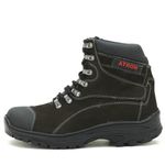 244AT-Coturno Adventure Shoes Trekking em couro legítimo na cor cafe