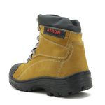244AT-Coturno Adventure Shoes Trekking em couro legítimo na cor castor