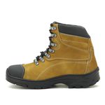 244AT-Coturno Adventure Shoes Trekking em couro legítimo na cor castor