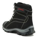 244AT-Coturno Adventure Shoes Trekking em couro legítimo na cor preto