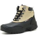 246AT-Coturno adventure trekking legitimo couro emborrachado - ENDURO246 areia