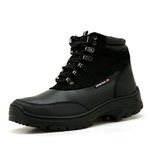 246AT-Coturno adventure trekking legitimo couro emborrachado - ENDURO246 preto