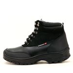 246AT-Coturno adventure trekking legitimo couro emborrachado - ENDURO246 preto
