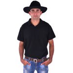 A4280CLA-Chapéu Social Masculino em feltro tipo exportação Preto
