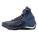 Kart, tenis de couro natural cores com reforços borracha 313 Azul