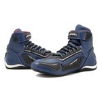 Kart, tenis de couro natural cores com reforços borracha 313 Azul