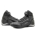 Kart, tenis de couro natural cores com reforços borracha 313 Preto