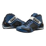 Bota motors de couro Corrida ideal p/automobilismo 314 Azul