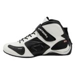 Bota motors de couro Corrida ideal p/automobilismo 314 Branco