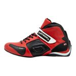 Bota motors de couro Corrida ideal p/automobilismo XK 314A Vermelho