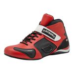 Bota motors de couro Corrida ideal p/automobilismo XK 314A Vermelho