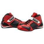 Bota motors de couro Corrida ideal p/automobilismo XK 314A Vermelho
