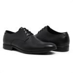 4300LCS-Sapato Social Masculino couro, forrado em couro fino Preto