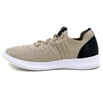 Tenis Masculino Knit ultra leve forrado couro palm gel 545 Bege