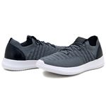 Tenis Masculino Knit ultra leve forrado couro palm gel 545 Cinza