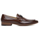 58850TW-Sapato Social Masculino feito a mão em couro Loafer premium Marrom (SALDO DE ESTOQUE)