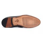 58854TCW-Sapato Social Masculino feito a mão em couro Loafer premium 58854 Preto