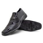 Sapato Social Masculino Estilo, Elegância e Conforto 55838 Preto