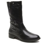 9094GRIF-Bota Feminina couro moda inverno conforto Preto