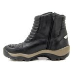 Bota para motociclista Palmilha 9cm couro AS-HEIGHT 950 AT2 Preto