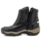 Bota para motociclista Palmilha 9cm couro AS-HEIGHT 950 AT2 Preto