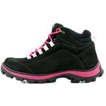 019AT-Coturno Adventure Feminino em legitimo couro forrado preto