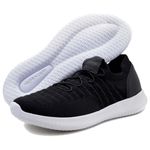 Tenis Masculino Knit ultra leve forrado couro palm gel 545 Branco preto