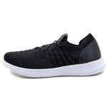 Tenis Masculino Knit ultra leve forrado couro palm gel 545 Branco preto