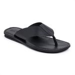 R28TCW-Sandalia Masculina couro descanso, elegancia conforto Preto