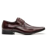 4602BGI-Sapato Social Masculino em Couro nobre Bico Tabaco