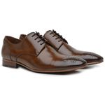 60068TW-Sapato Social Masculino feito a mão em couro Loafer premium whisky (SALDO DE ESTOQUE) 