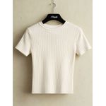 Camiseta Drazo Floor Texturizada Vertical Off White 221010