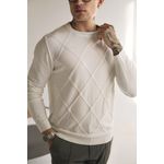 Sueter Textura Frente Oxing Slim Off White